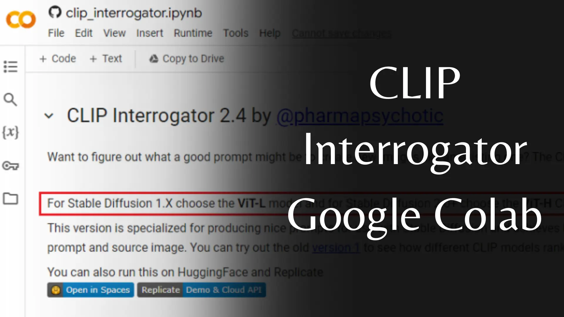 CLIP Interrogator Google Colab